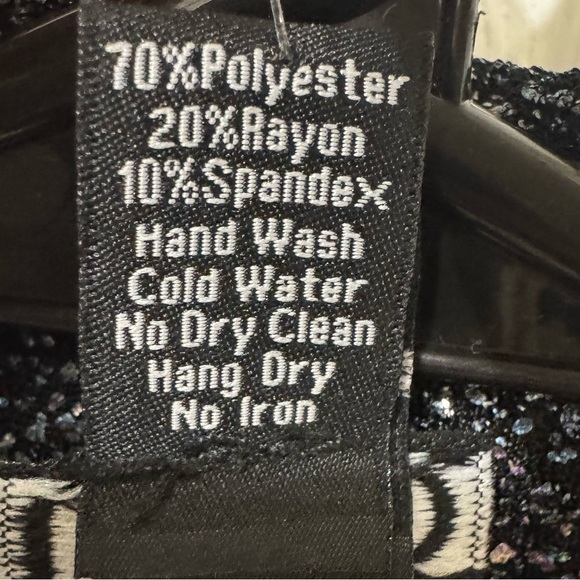 Clara Sun Woo Blue Sparkle Open Front Waterfall Cardigan Size XL - Picture 5 of 5